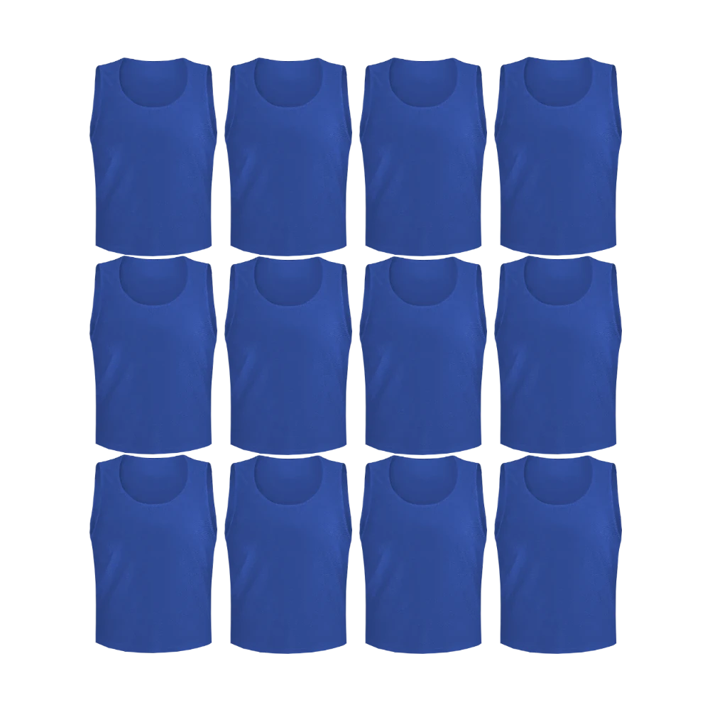 Team Practice Mesh Scrimmage Vests Sport Pinnies Training Bibs (12 Pieces)