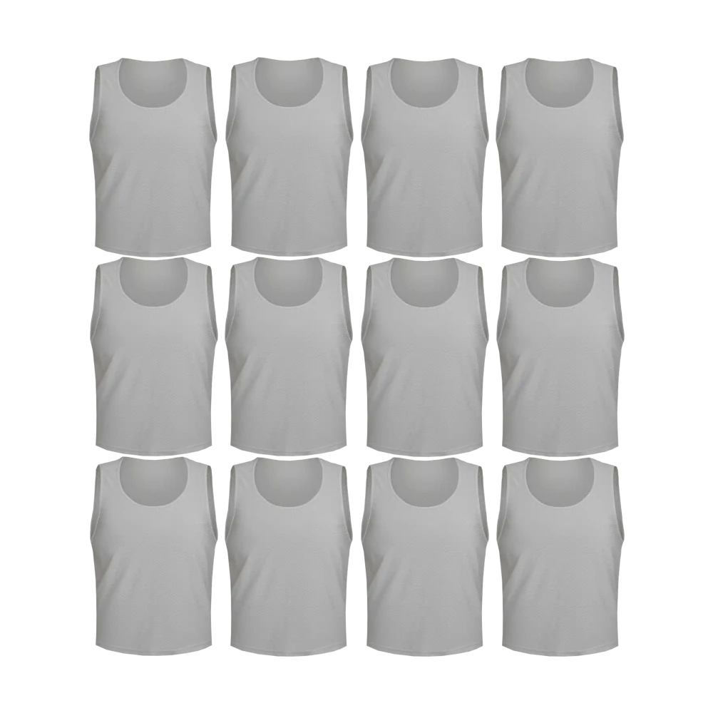 Team Practice Mesh Scrimmage Vests Sport Pinnies Training Bibs (12 Pieces)