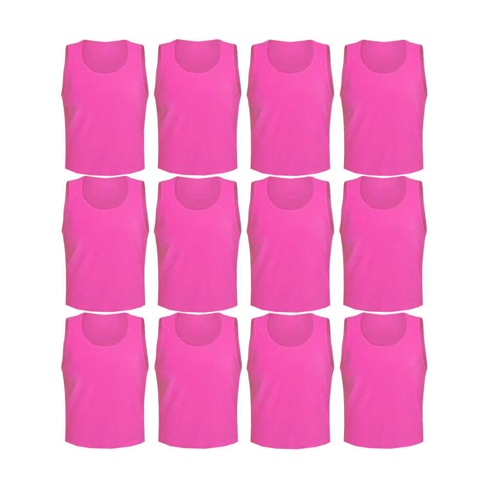 Team Practice Mesh Scrimmage Vests Sport Pinnies Training Bibs (12 Pieces)