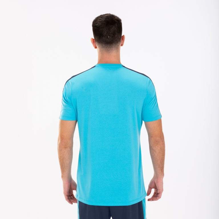Joma Academy III Turquoise performance training jersey back view