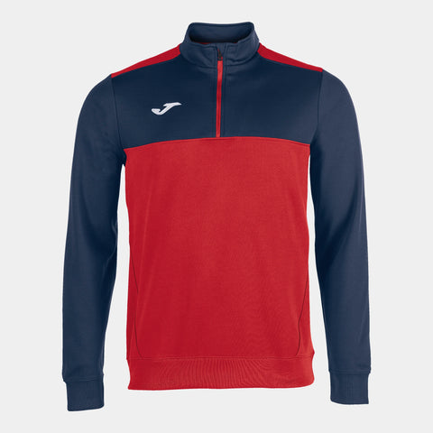 Buy red-navy Joma Winner Sweatshirt 1/2 Zipper