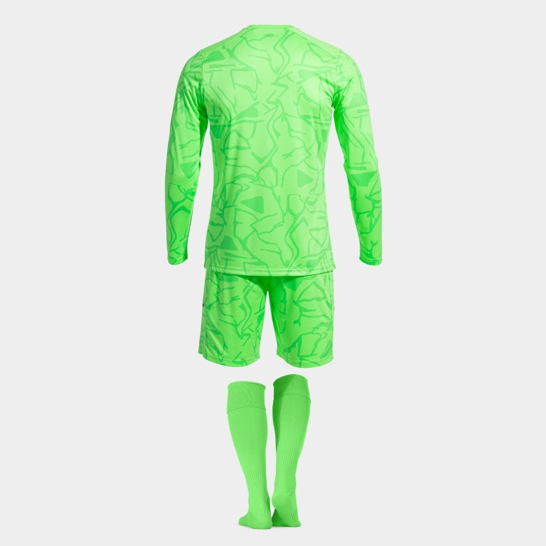 Fluor Green Joma Zamora IX goalkeeper uniform in durable breathable fabric