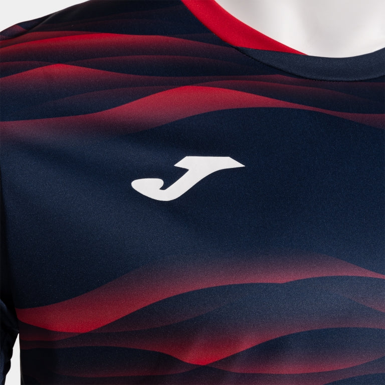 Joma Tiger VII navy soccer jersey side angle