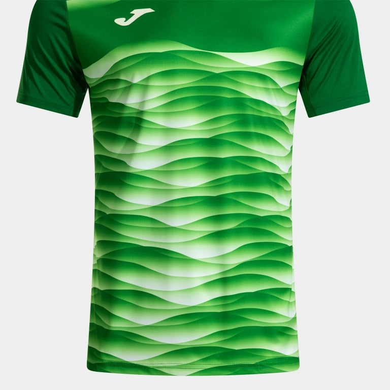 Joma Tiger VII green jersey fabric detail