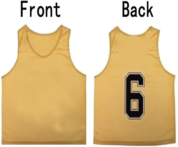 Training Mesh Sports Pinnies Numbered (1-12)