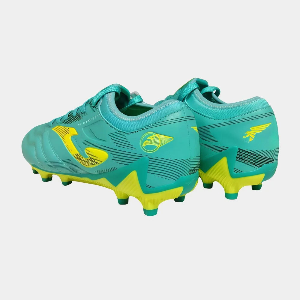 Joma Men's Powerful 2527 Firm Ground (FG) Soccer Cleats. Rear EXO COUNTER provides firmness in direction changes.