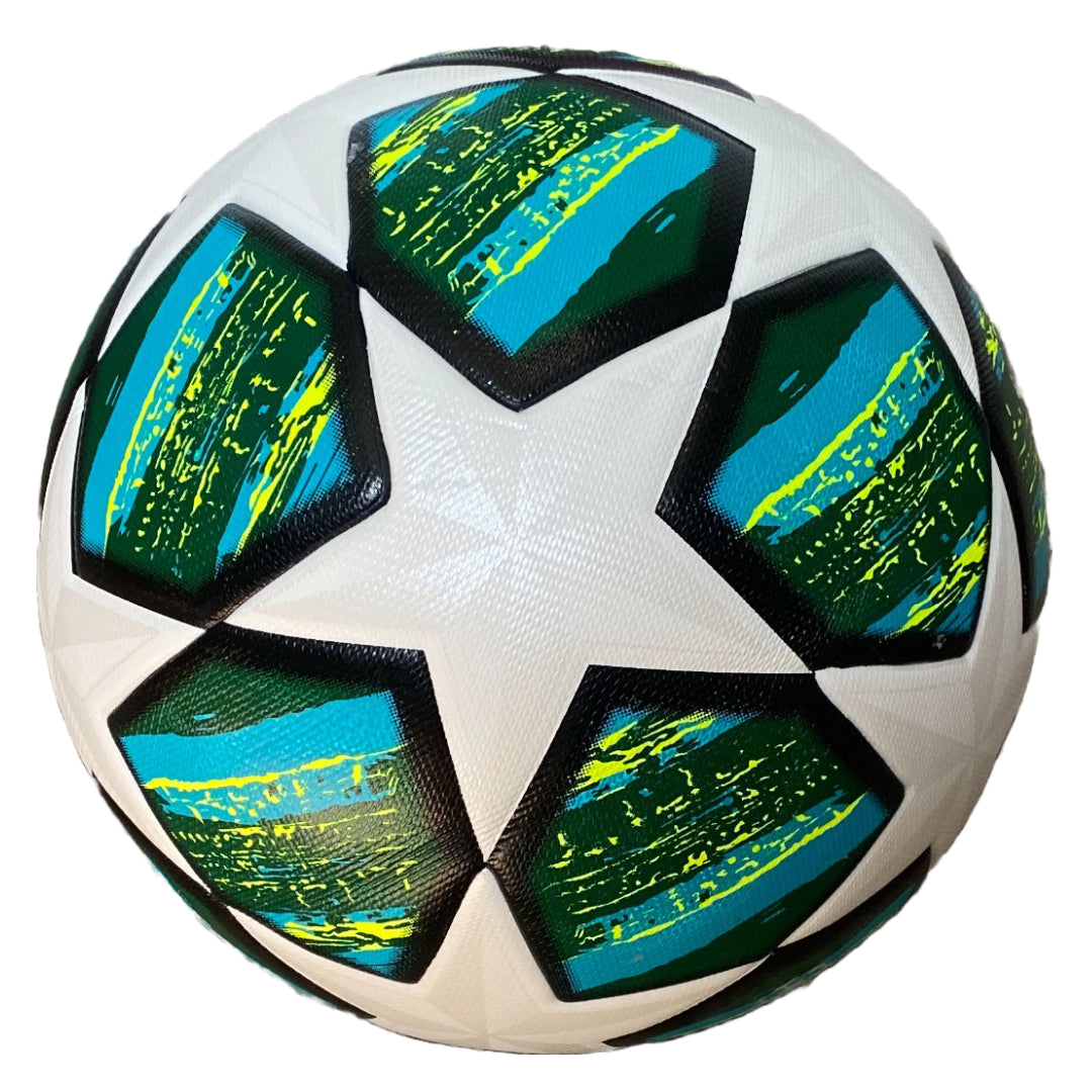 Champions League Soccer Ball Green White