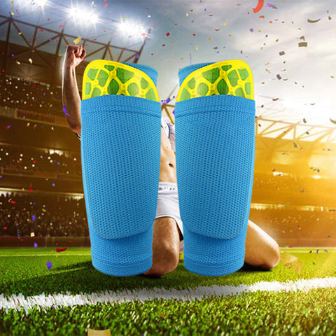 Soccer Football Protective Shin Guard Pads Leg Sleeves Football Support Sock Calf - 0