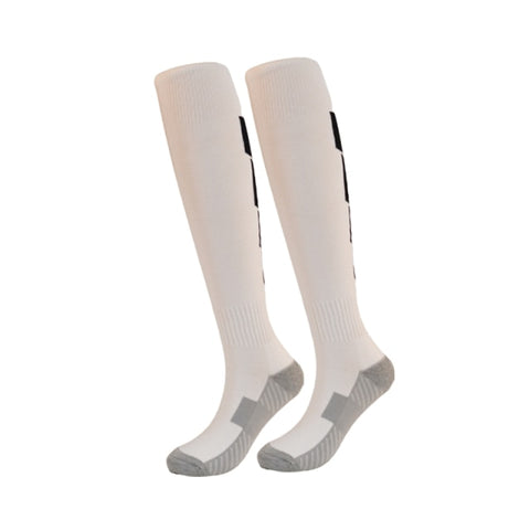 Buy white-2 Compression Socks for Soccer, Running.