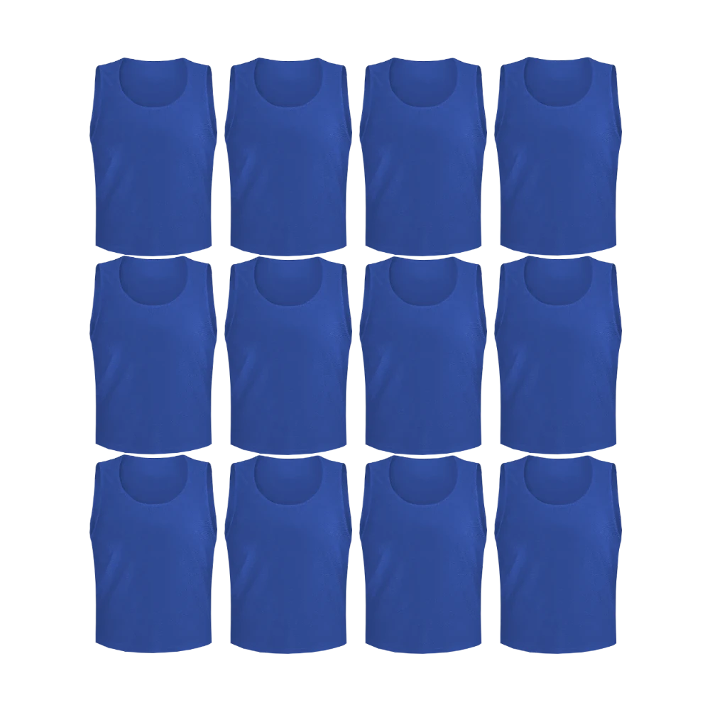 Buy dark-blue Team Practice Mesh Scrimmage Vests Sport Pinnies Training Bibs (12 Pieces)
