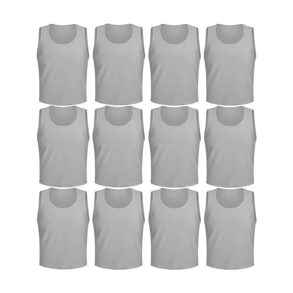 Comprar gray Tych3L 12 Pack of Jersey Bibs Scrimmage Training Vests for all sizes.