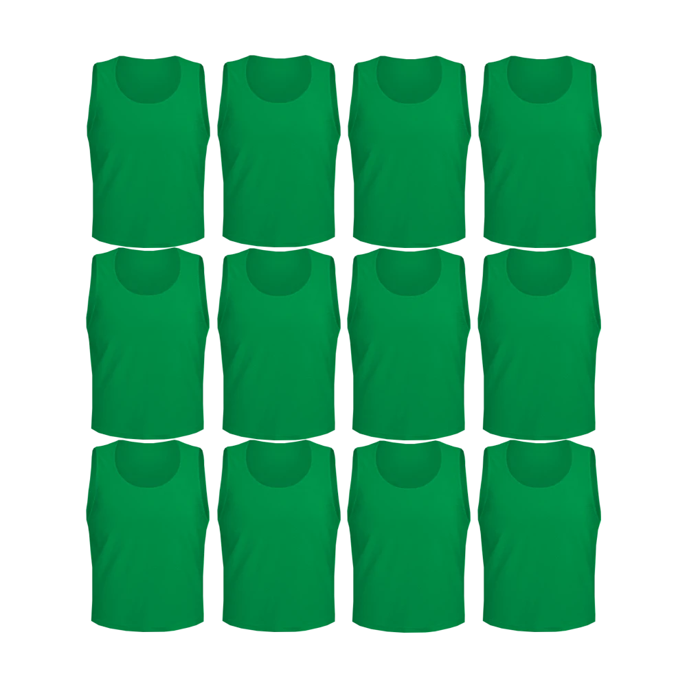 Buy green Team Practice Mesh Scrimmage Vests Sport Pinnies Training Bibs (12 Pieces)