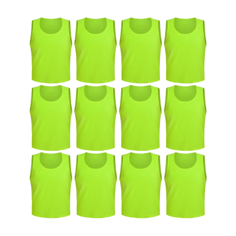 Comprar neon-green Tych3L 12 Pack of Jersey Bibs Scrimmage Training Vests for all sizes.