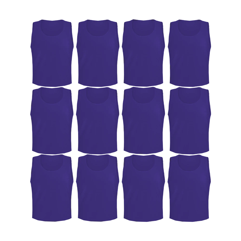 Buy purple Team Practice Mesh Scrimmage Vests Sport Pinnies Training Bibs (12 Pieces)