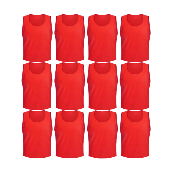 Tych3L 12 Pack of Jersey Bibs Scrimmage Training Vests for all sizes. - 1