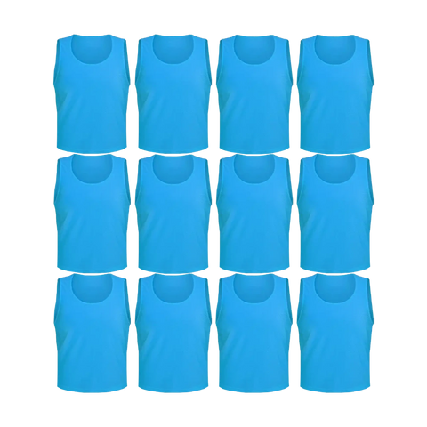 Comprar sky-blue Tych3L 12 Pack of Jersey Bibs Scrimmage Training Vests for all sizes.