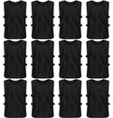 Jerseys Bibs Scrimmage Training Vests for Kids and Adults (Pack of 12 and 6 Jerseys) - Soccer Pinnies, Sports Pinnies Team Practice - 3