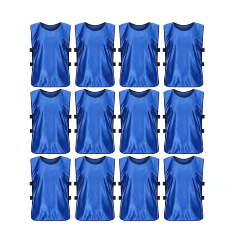Buy dark-blue Jerseys Bibs Scrimmage Training Vests for Kids and Adults (Pack of 12 and 6 Jerseys) - Soccer Pinnies, Sports Pinnies Team Practice