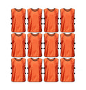 Jerseys Bibs Scrimmage Training Vests for Kids and Adults (Pack of 12 and 6 Jerseys) - Soccer Pinnies, Sports Pinnies Team Practice - 13
