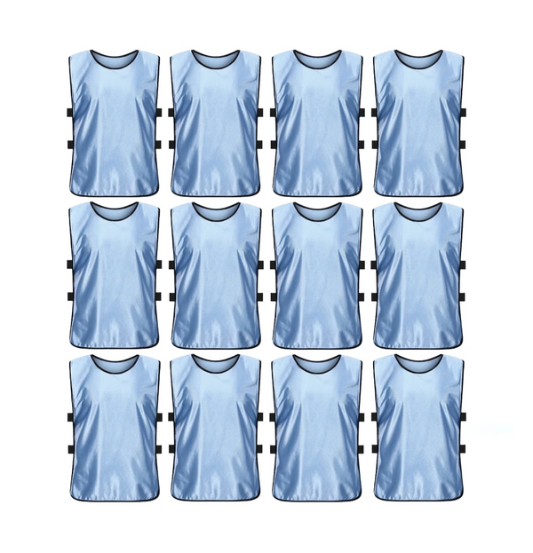 Jerseys Bibs Scrimmage Training Vests for Kids and Adults (Pack of 12 and 6 Jerseys) - Soccer Pinnies, Sports Pinnies Team Practice - 19