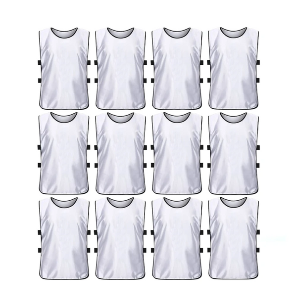 Jerseys Bibs Scrimmage Training Vests for Kids and Adults (Pack of 12 and 6 Jerseys) - Soccer Pinnies, Sports Pinnies Team Practice - 20