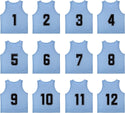 Tych3L 12 Pack of Numbered Jersey Bibs Scrimmage Training Vests for all sizes. - 17