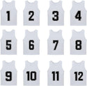 Tych3L 12 Pack of Numbered Jersey Bibs Scrimmage Training Vests for all sizes. - 27