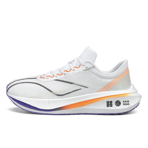 Buy white-black-orange RAV Lightweight Unisex Running Sneakers