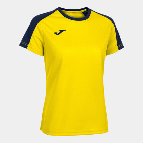 Buy yellow-navy Joma Eco Championship Short Sleeve Women&#39;s Training Jersey