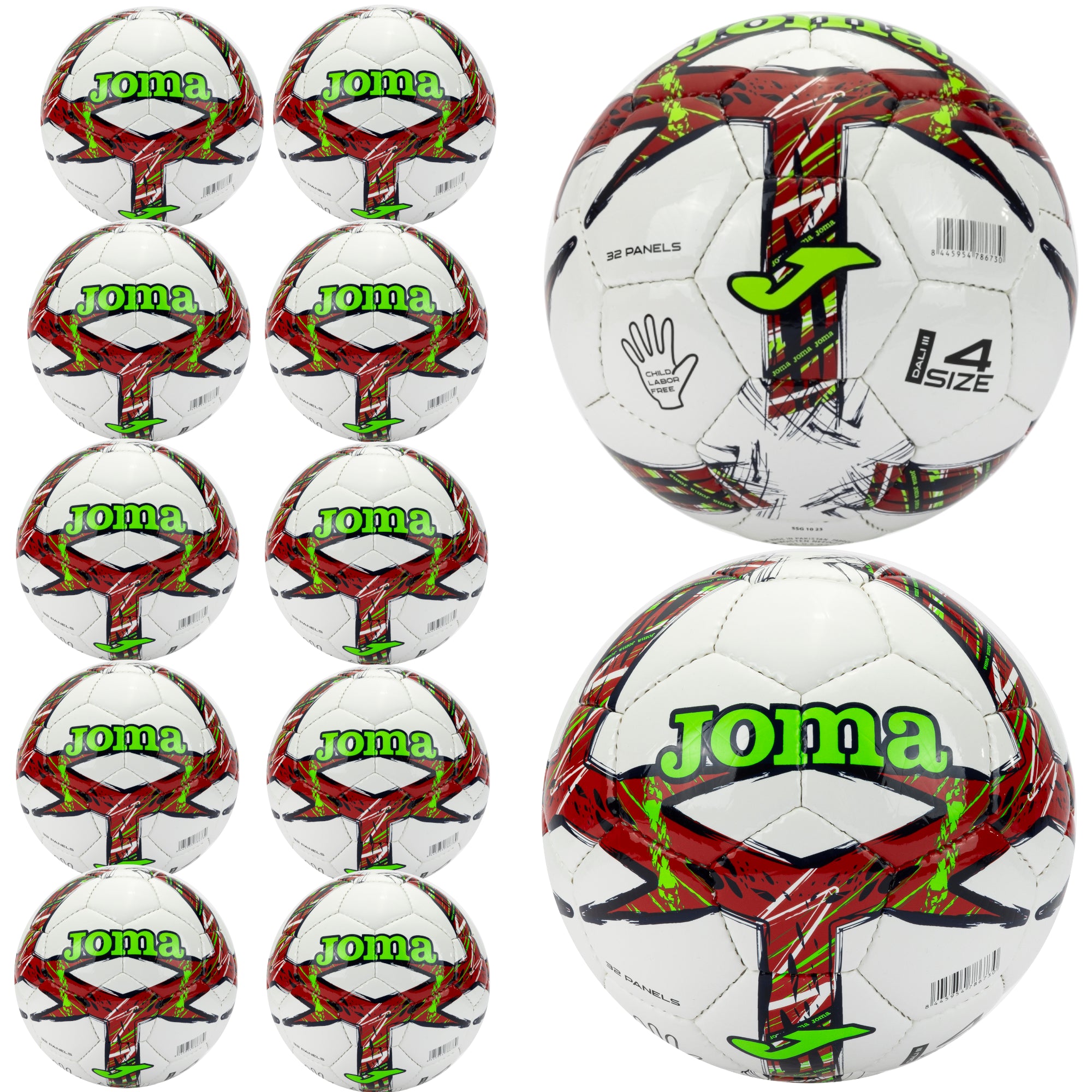 Joma Dali III Soccer Ball – Pack of 12 Balls