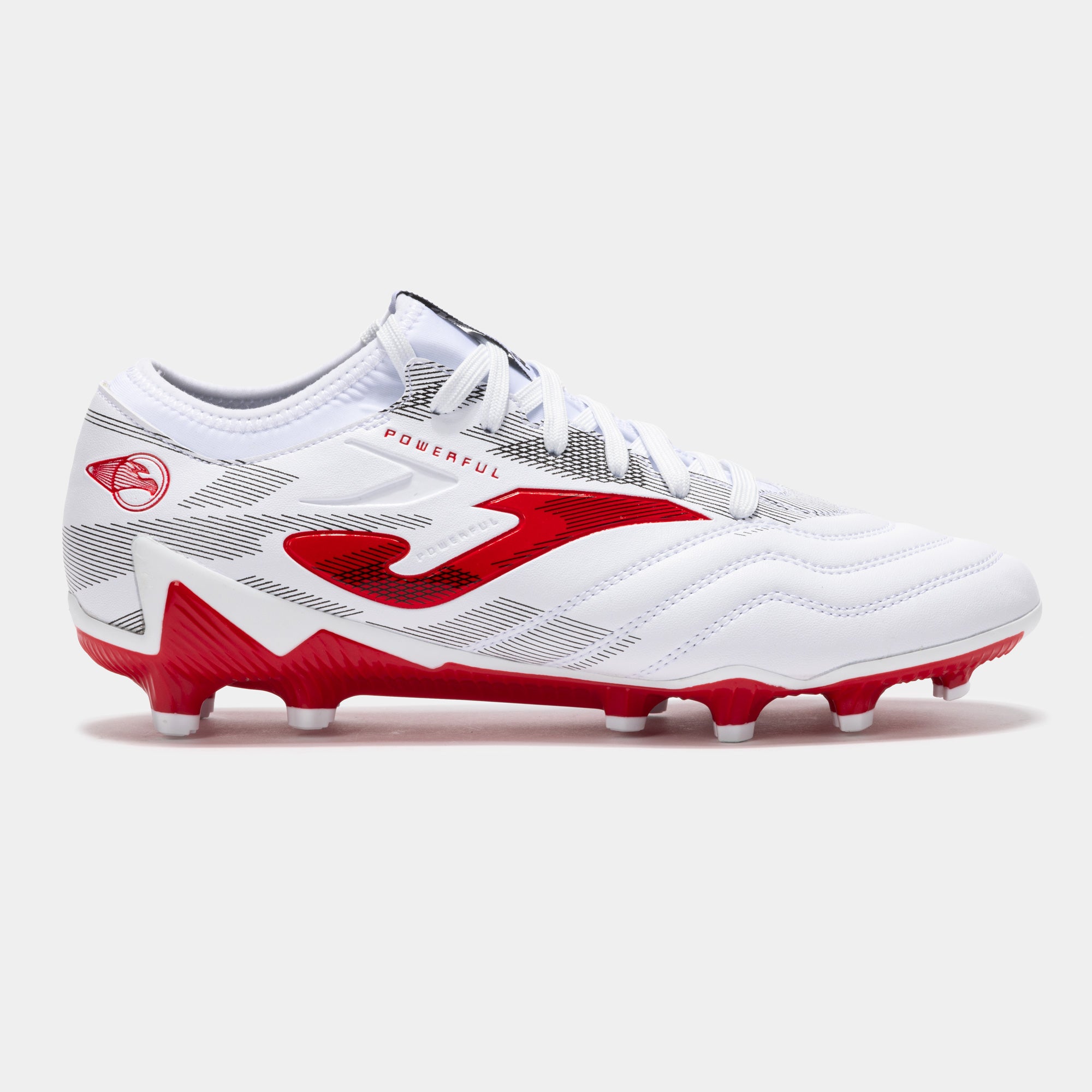 Joma Powerful 2502 Firm Ground Soccer Cleats (FG).Upper made of synthetic leather of great resistance and lightness.