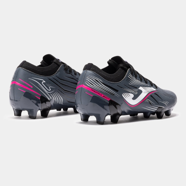 Joma Men's Propulsion 2522 Firm Ground (FG) Soccer Cleats. Rear EXO COUNTER provides firmness in direction changes.
