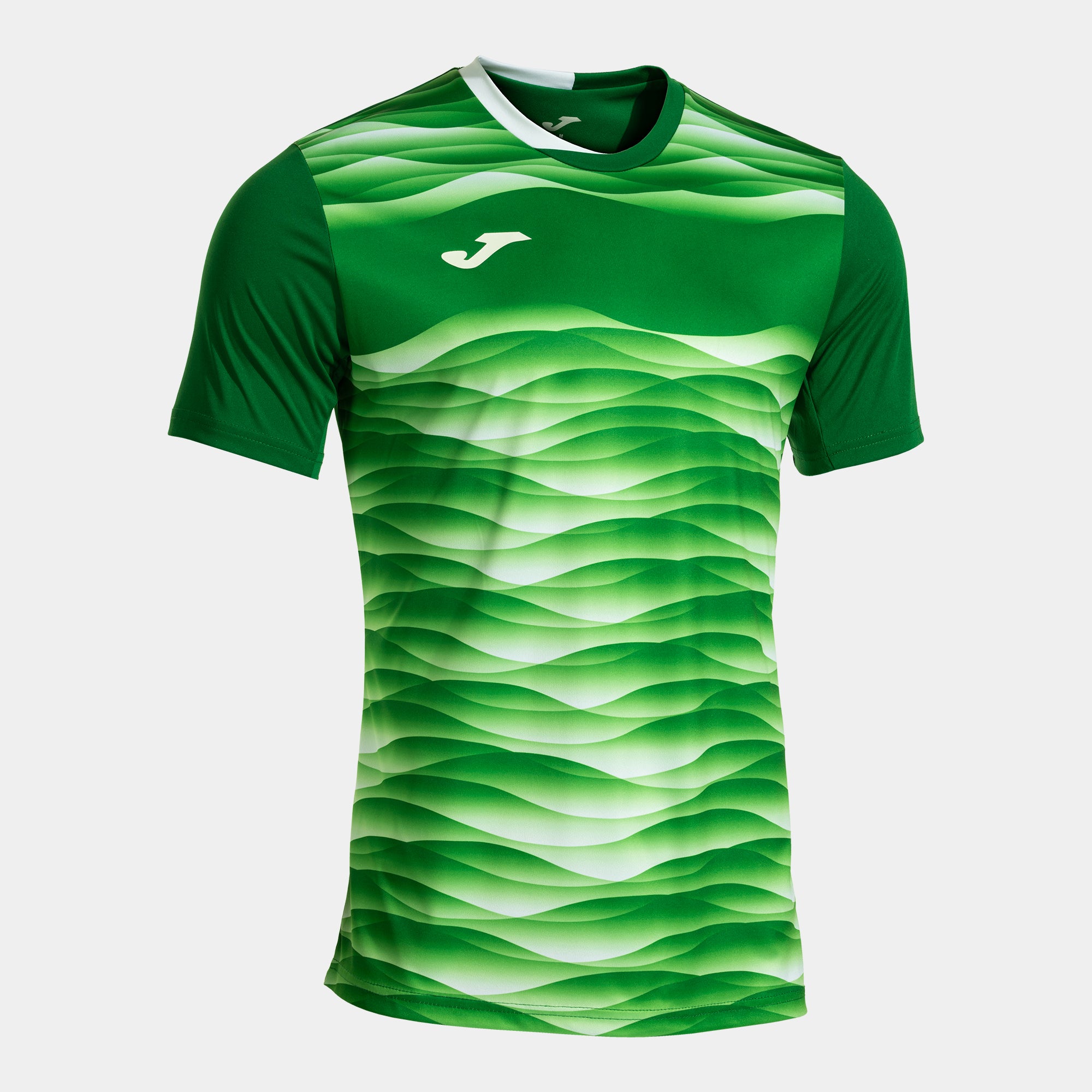 Joma Tiger VII green soccer jersey front view