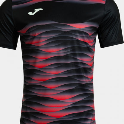 Joma Tiger VII black soccer jersey side angle