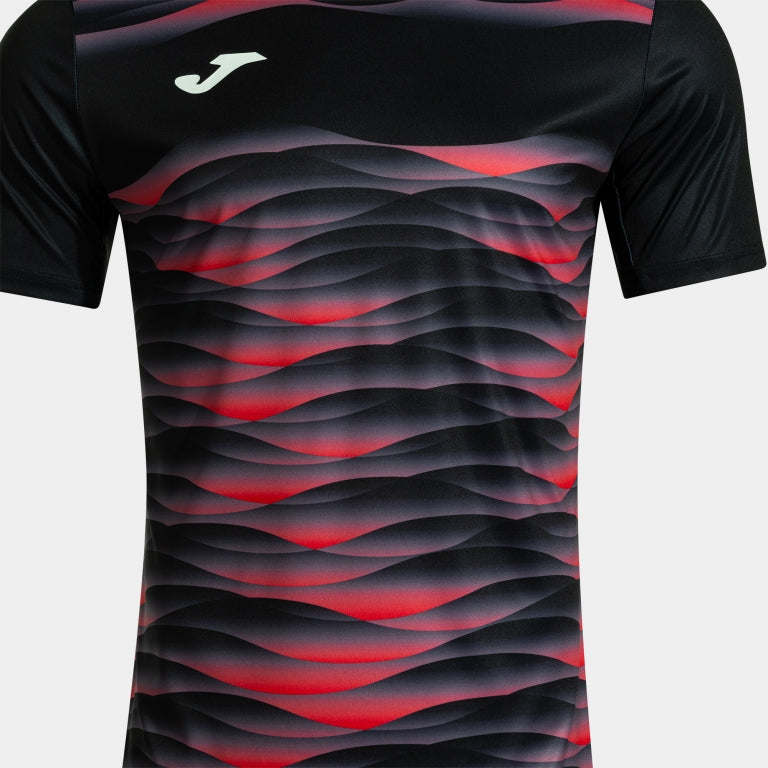 Joma Tiger VII black soccer jersey side angle