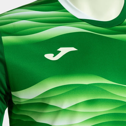 Joma Tiger VII green soccer jersey side angle