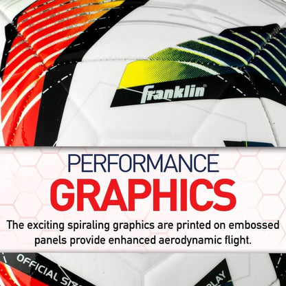 Franklin MLS Tornado Swirl Soccer Ball- (Pack of 12, 24 or 36)