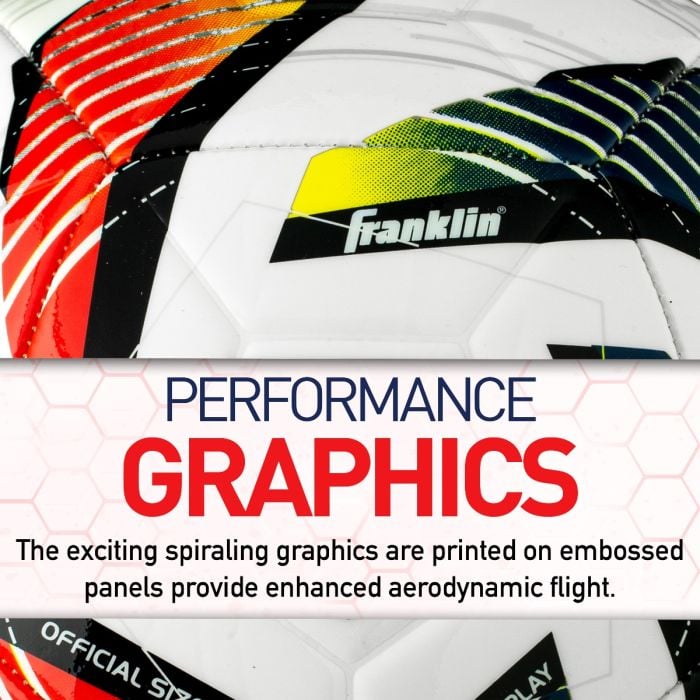 Franklin MLS Tornado Swirl Soccer Ball- (Pack of 12, 24 or 36)