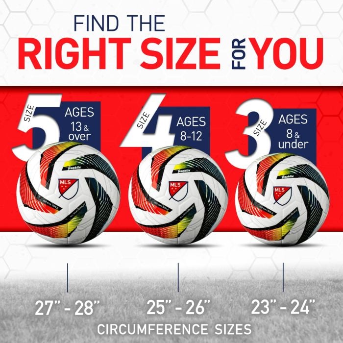 Franklin MLS Tornado Swirl Soccer Ball- (Pack of 12, 24 or 36)
