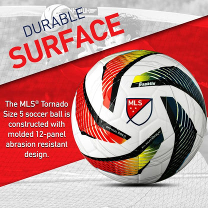Franklin MLS Tornado Swirl Soccer Ball- (Pack of 12, 24 or 36)