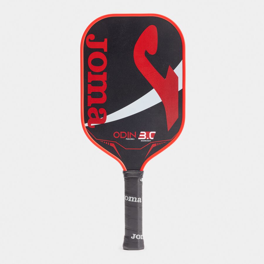 Pickleball paddle with Joma branding on a light gray background