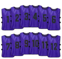 Tych3L Numbered Jersey Bibs Scrimmage Training Vests - 13