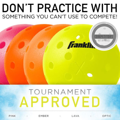 Franklin Pickleball X-40 Outdoor Pickleballs 3 Pack