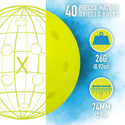 Franklin Pickleball X-40 Outdoor Pickleballs 3 Pack
