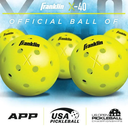 Franklin Pickleball X-40 Outdoor Pickleballs 3 Pack
