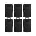 Tych3L 6 Pack of Jersey Bibs Scrimmage Training Vests for all sizes. - 7