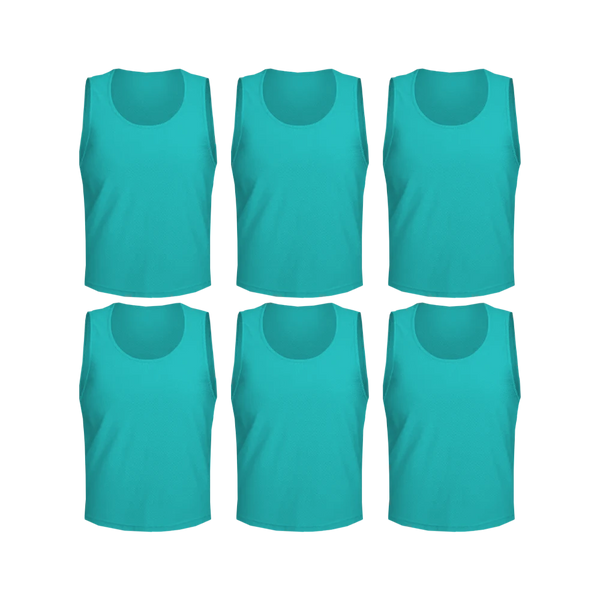 Tych3L 6 Pack of Jersey Bibs Scrimmage Training Vests for all sizes. - 30