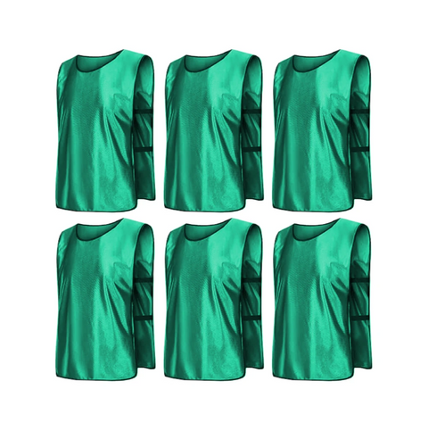 Jerseys Bibs Scrimmage Training Vests for Kids and Adults (Pack of 12 and 6 Jerseys) - Soccer Pinnies, Sports Pinnies Team Practice - 0