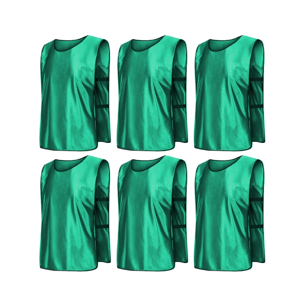 Comprar green Team Practice Scrimmage Vests Sport Pinnies Training Bibs with Open Sides (6 Pieces)