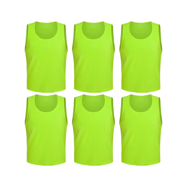 Tych3L 6 Pack of Jersey Bibs Scrimmage Training Vests for all sizes. - 9